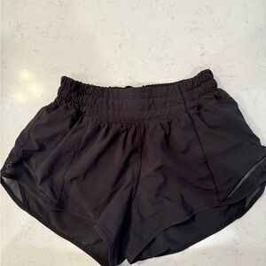 lululemon athletica Black Hotty Hot Shorts